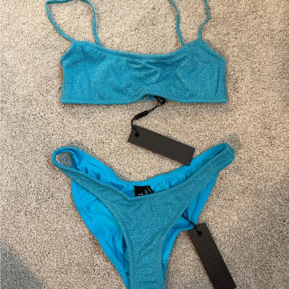 Triangl Swimwear Blue Bikini Set